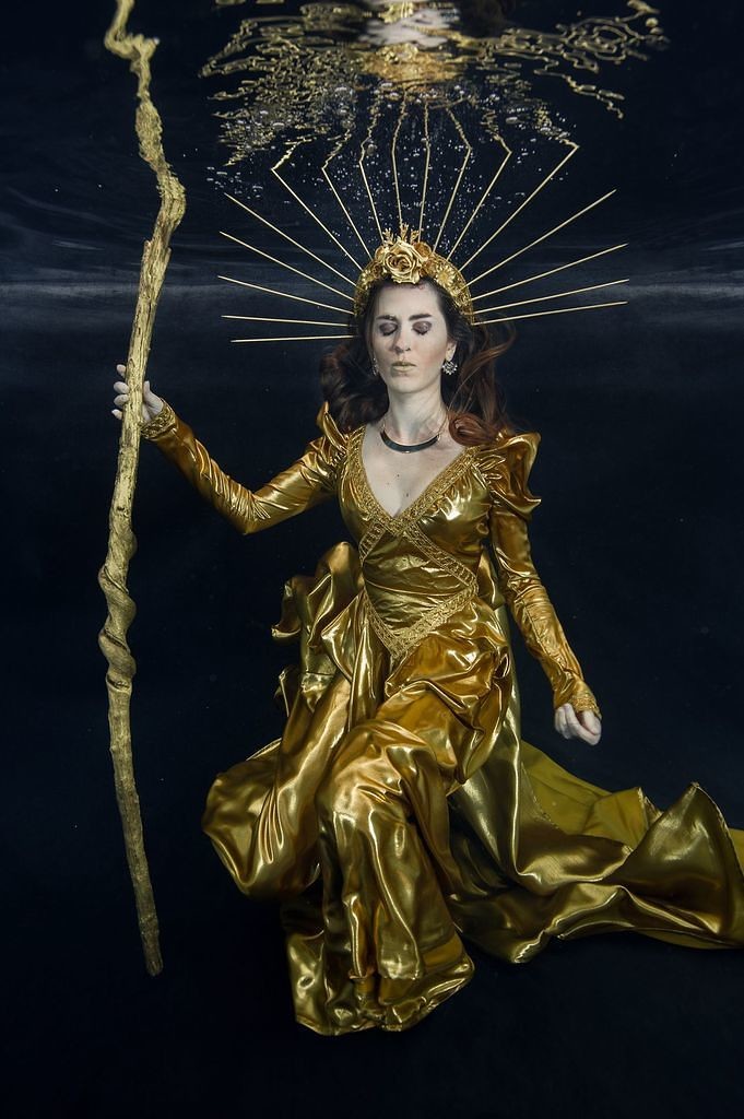 Golden dress